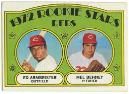 1972 Topps Baseball Cards      524     Ed Armbrister RC/Mel Behney RC
